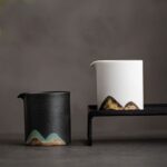 hand-painted black mountain ceramic fairness cup gong dao bei pour tea