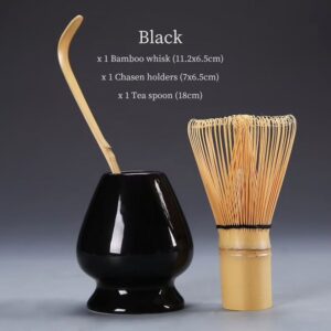 black naoshi authentic japanese matcha set chasen naoshi chashaku