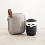 black panda loose leaf tea infuser travel mug with carrying case