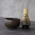 complete 4-piece traditional japanese matcha set full view