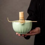 complete japanese matcha set with chawan chasen chashaku naoshi