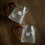 hand hammered glass plum blossom japanese fairness cup gong dao bei 11oz