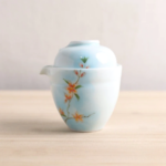 Hand painted ceramic style A Japanese 5.7oz portable travel tea set