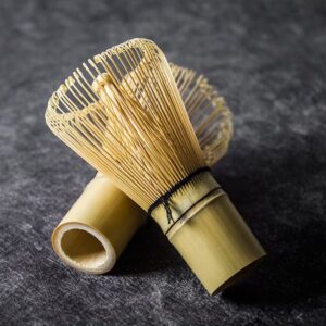 full view of handcrafted bamboo japanese matcha chasen