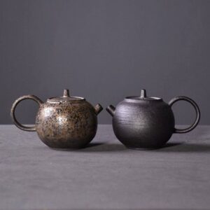 handcrafted japanese ceramic teapot 6oz full view