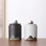 handcrafted japanese mountain ceramic japanese tea bowl tea caddy