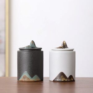 handcrafted japanese mountain ceramic japanese tea bowl tea caddy