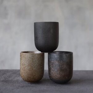 handcrafted japanese wabi-sabi ceramic japanese tea cup 4oz main view