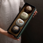 gift boxed handpainted japanese ceramic lotus tea cups set 5.4oz