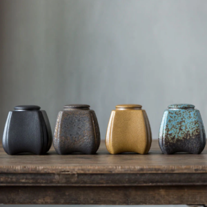 japanese ceramic tea canister product overview