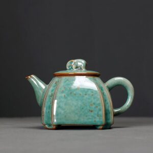 japanese elephant knob ceramic teapot 8.8oz full product view
