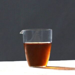 handcrafted clear japanese glass fairness cup tea pitcher
