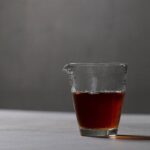 japanese hammered glass fairness cup tea pitcher 7.4oz front view