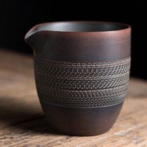 Japanese handmade chattering gong dao bei fairness cup front view