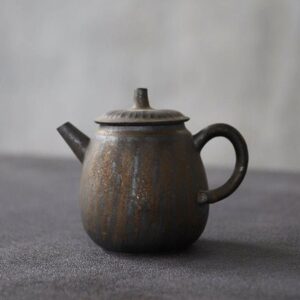 japanese iron rust glaze ceramic japanese teapot 6oz main product view
