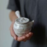 Handcrafted Japanese Kyusu Teapot white variant main product view