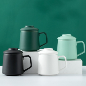 japanese loose leaf tea infuser mug full product view