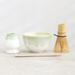 complete 10oz japanese matcha set with all four tools arranged