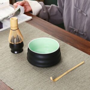complete 4 piece japanese matcha set full set display