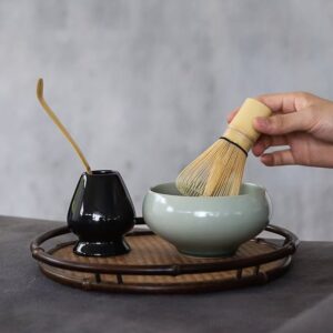 complete 10.8oz traditional japanese matcha set full view
