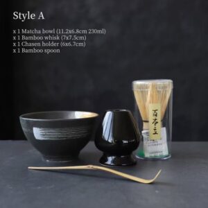 style a japanese matcha set complete with chawan chasen chashaku naoshi
