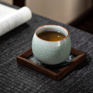japanese ru style ice crackle ceramic japanese tea cup collection