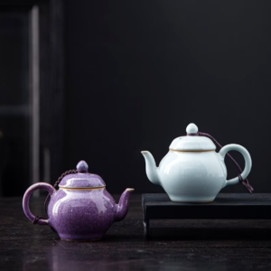 handmade japanese teapot mini ceramic 3.4oz main view