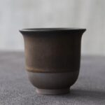 japanese vintage bronze glaze clay tea cup 2.4oz 4oz product overview