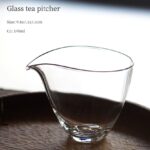 japanese water drop clear glass fairness cup tea pitcher main product view