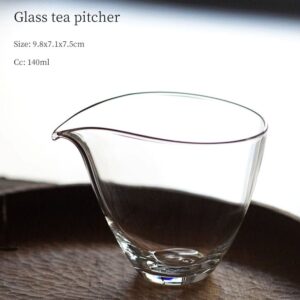 japanese water drop clear glass fairness cup tea pitcher main product view