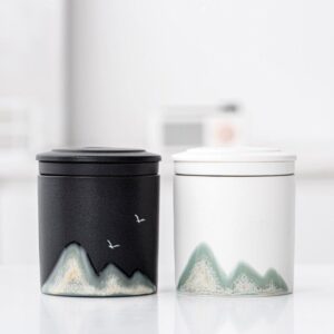 portable loose leaf tea infuser mug travel set full view