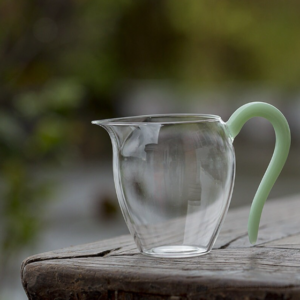 7.4oz mini Japanese glass fairness cup tea pitcher main product view