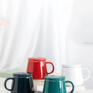 minimalist loose leaf tea infuser mug full product view