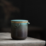 Portable 7.8oz Japanese ceramic travel tea set full set with carrying bag