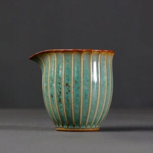 turquoise green jun kiln japanese fairness cup gong dao bei full product view
