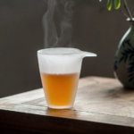 vintage frosted glass japanese fairness cup main view