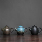 vintage japanese ceramic teapot 9oz main view