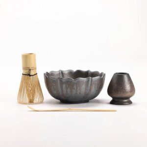complete vintage japanese matcha set full product view